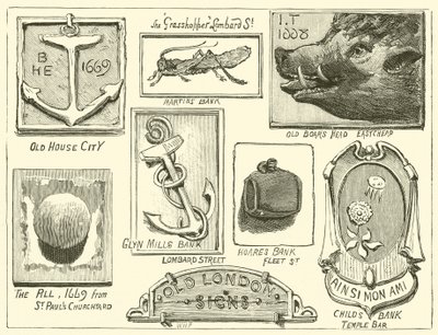 Gamle London-skilte af English School